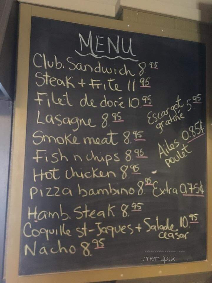 Brasserie La Vieille - Gatineau, QC menu_pic