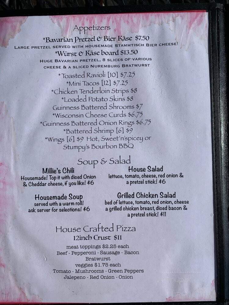 Tiny's - Columbia, IL menu_pic