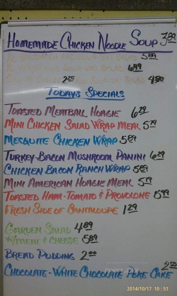 Zimmerman's - Marion, KS menu_pic