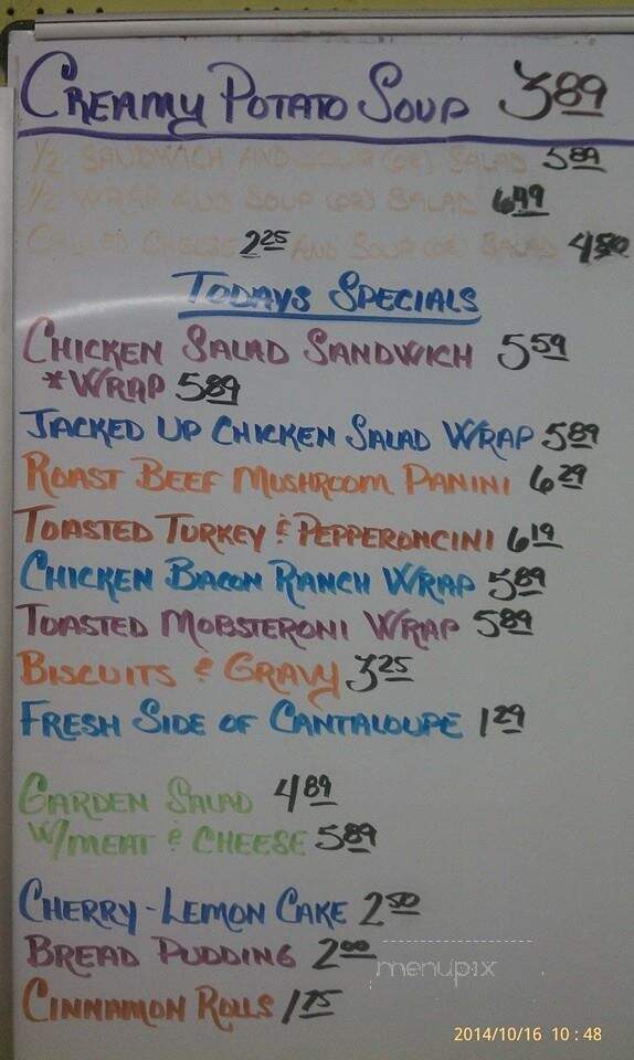 Zimmerman's - Marion, KS menu_pic
