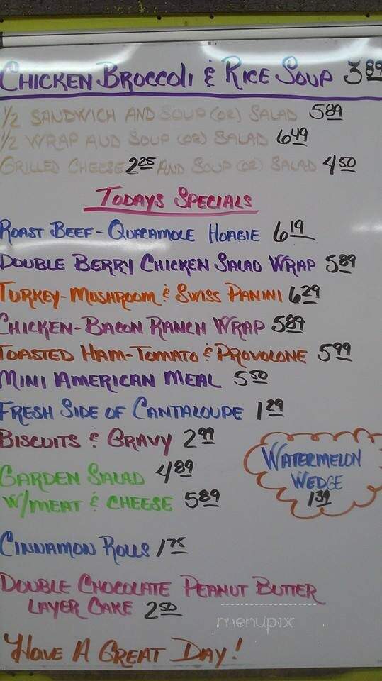 Zimmerman's - Marion, KS menu_pic