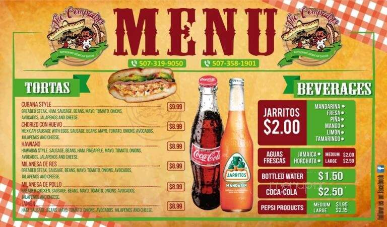 Mexican Tacos - Byron, MN menu_pic