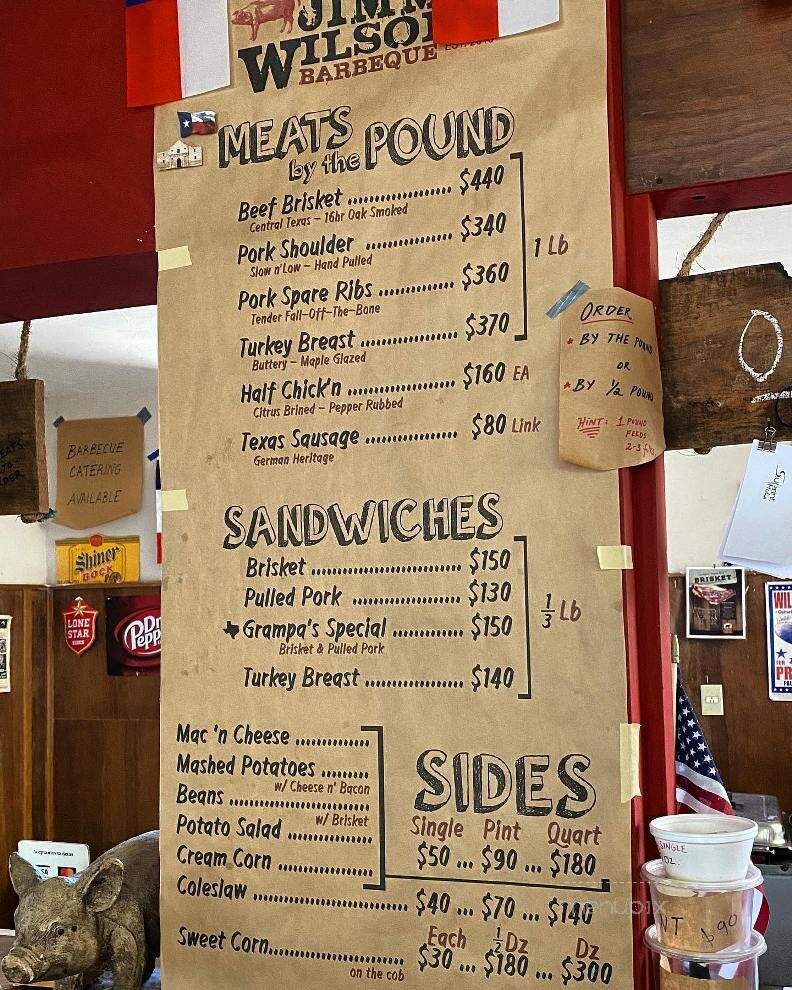 Jimmy's Barbecue - Sunbury, NC menu_pic