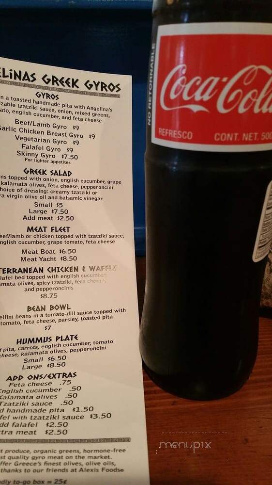 Angelina Cuisina - Camas, WA menu_pic