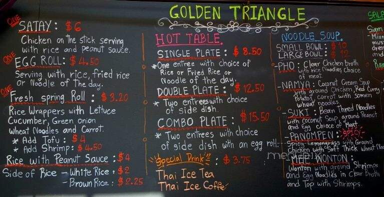 Thai Kitchen - Friday Harbor, WA menu_pic