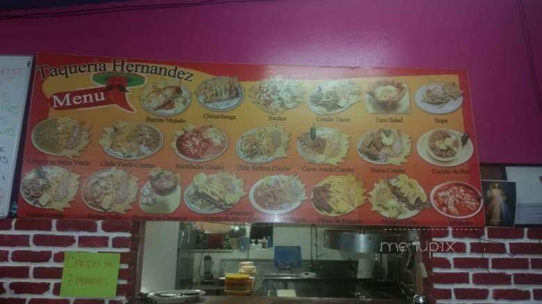 Taqueria Hernandez - Oxnard, CA menu_pic