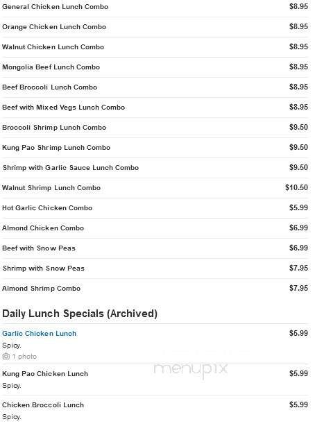Windy's Chinese Restaurant - Chico, CA menu_pic