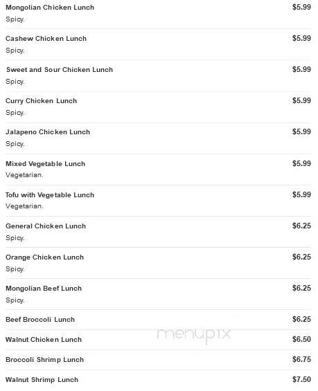 Windy's Chinese Restaurant - Chico, CA menu_pic