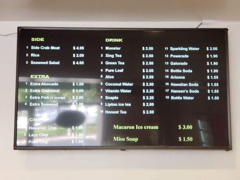 Poke Time - Buena Park, CA menu_pic