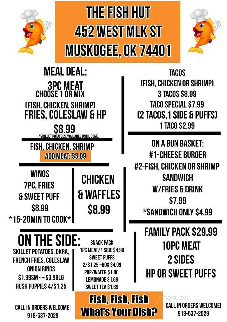 Fish Hut - Muskogee, OK menu_pic
