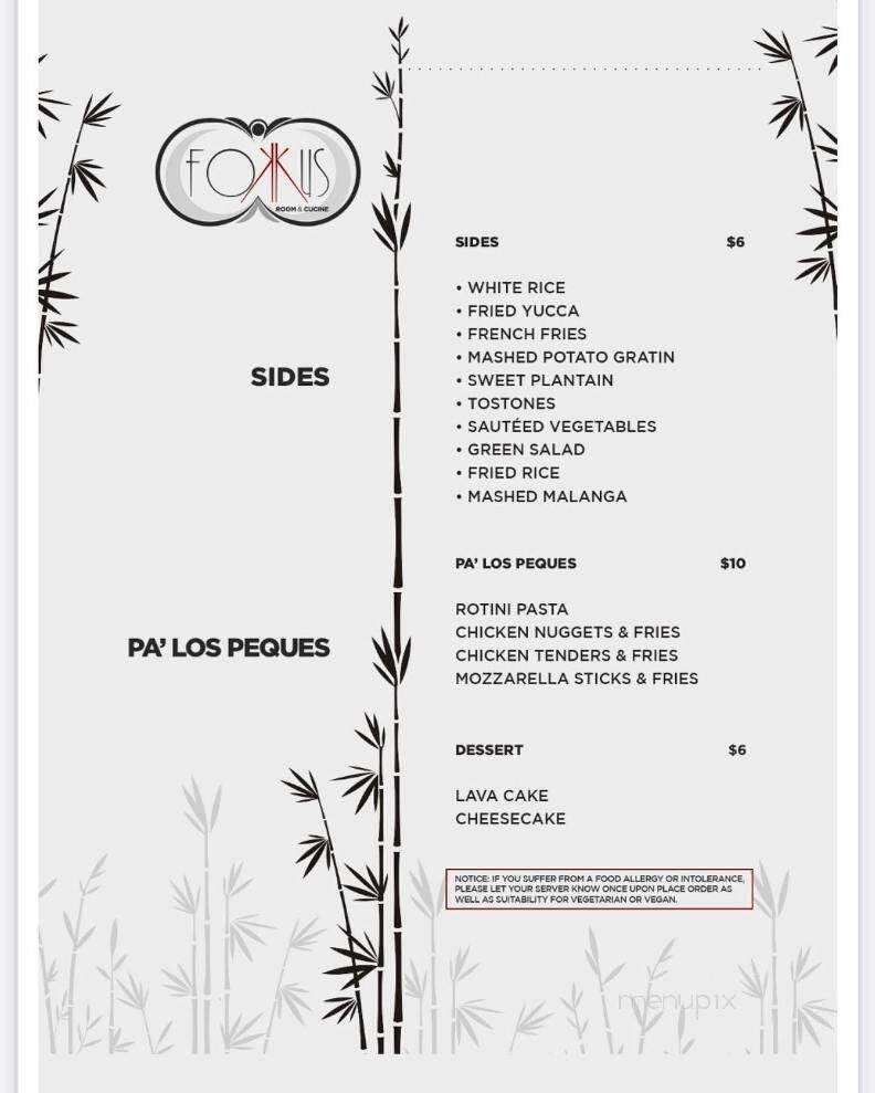 Fokkus Room & Cucine - Bronx, NY menu_pic