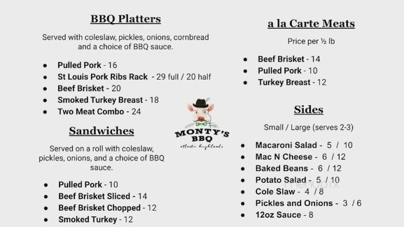 Monty's BBQ - Atlantic Highlands, NJ