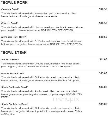 Achilito's Taqueria - Foxborough, MA menu_pic