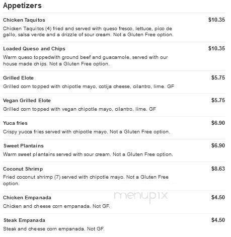 Achilito's Taqueria - Foxborough, MA menu_pic