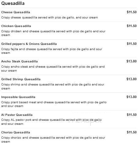 Achilito's Taqueria - Foxborough, MA menu_pic