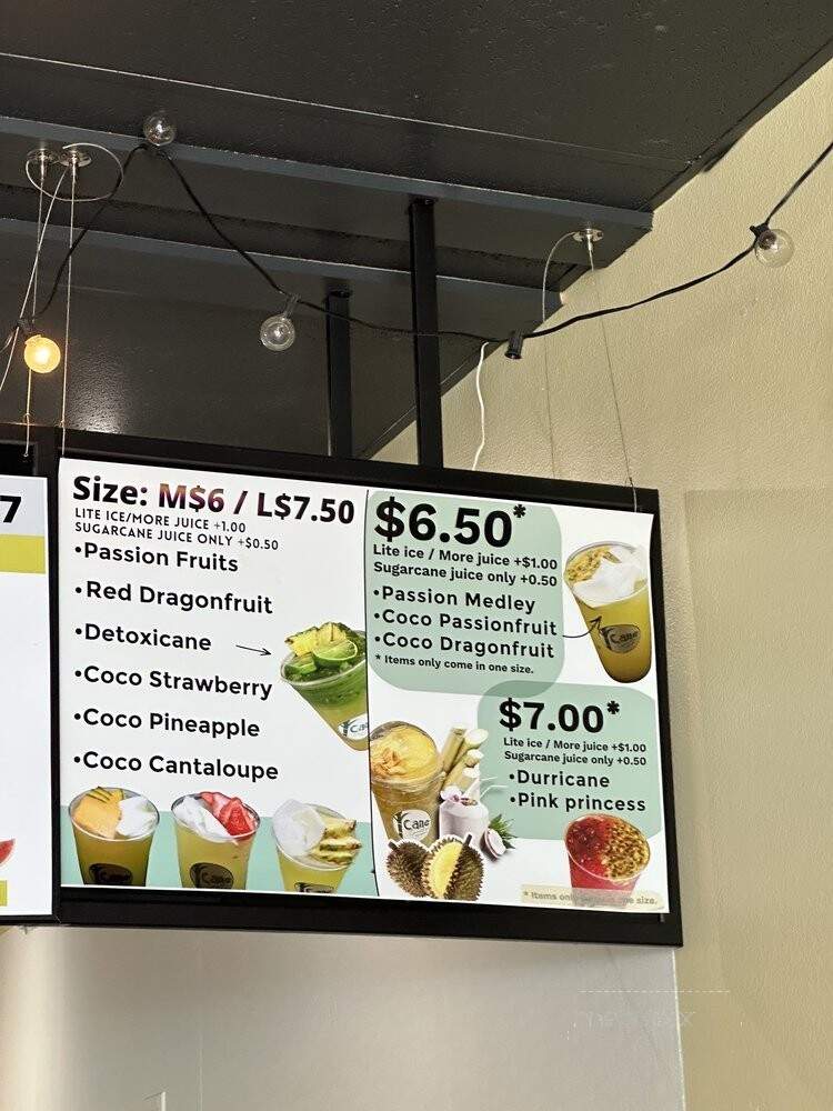 Cane Concoctions - San Diego, CA menu_pic
