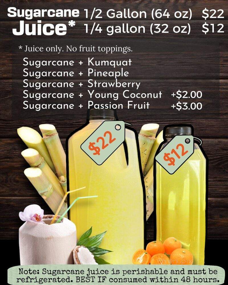 Cane Concoctions - San Diego, CA menu_pic