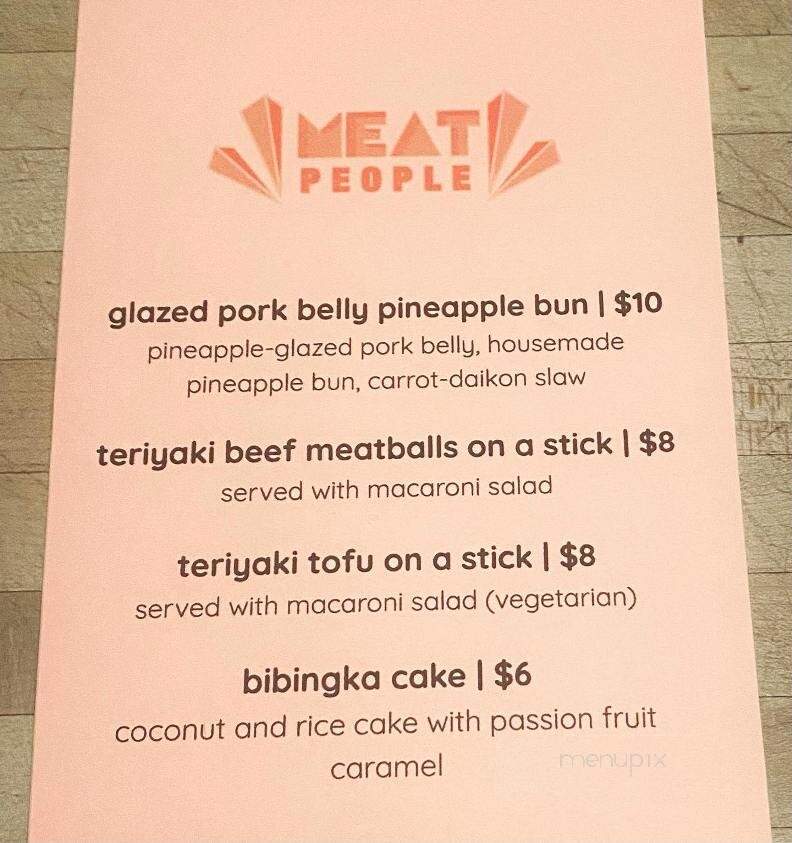 Meat People Butcher - Madison, WI menu_pic