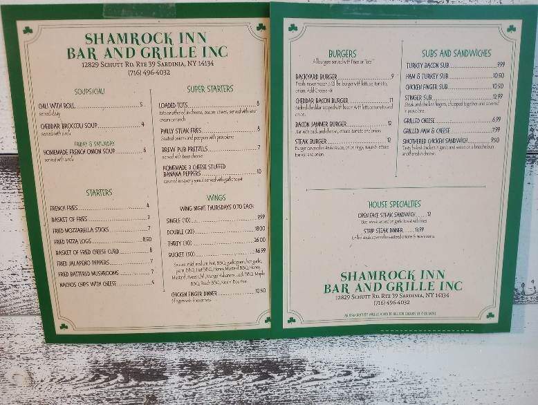 Shamrock Bar and Grill - Sardinia, NY