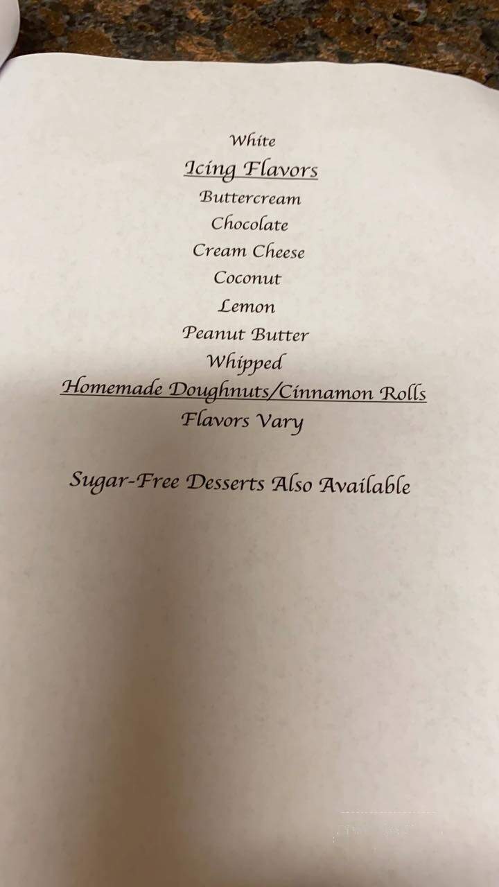 Tara's Custom Creations - Strasburg, VA menu_pic