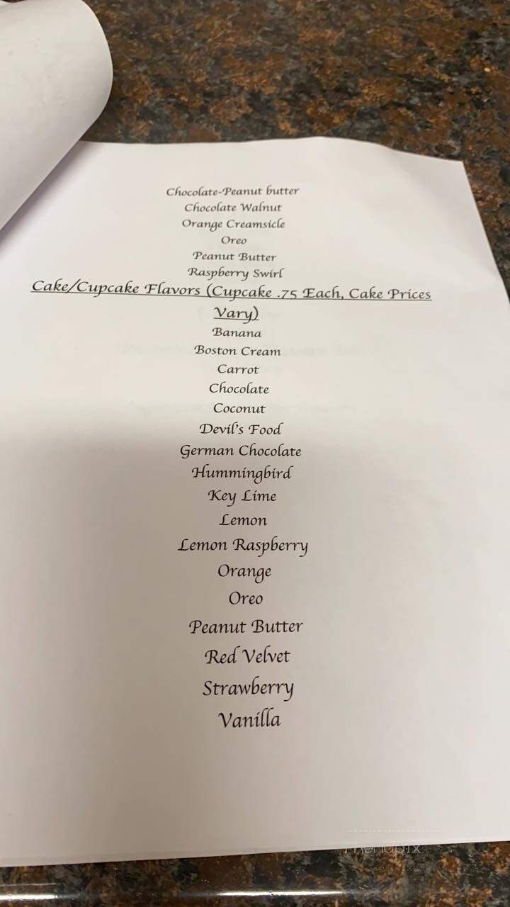 Tara's Custom Creations - Strasburg, VA menu_pic