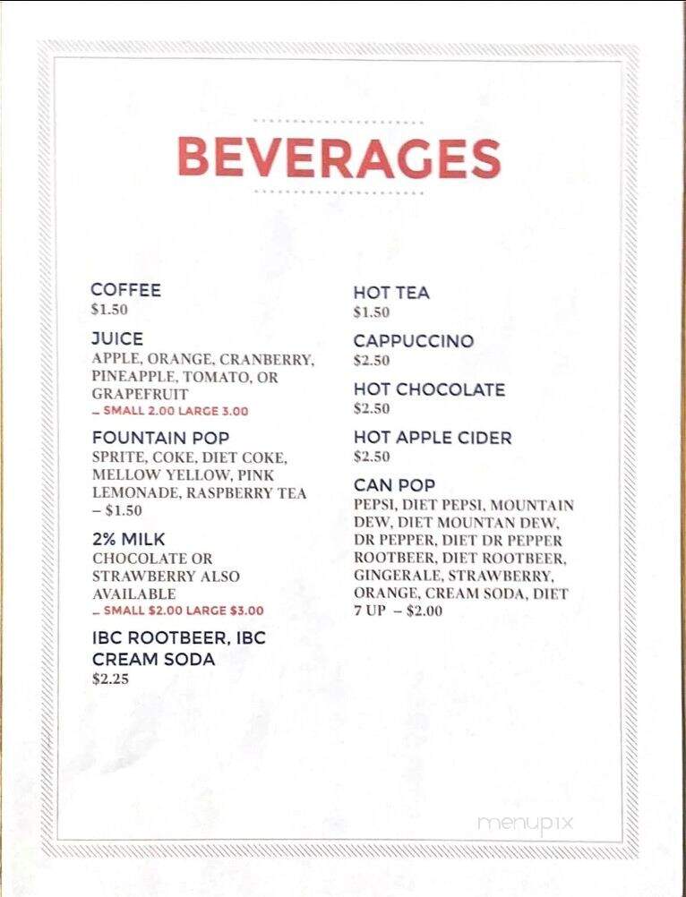 Village Pump Saloon - Tamarack, MN menu_pic