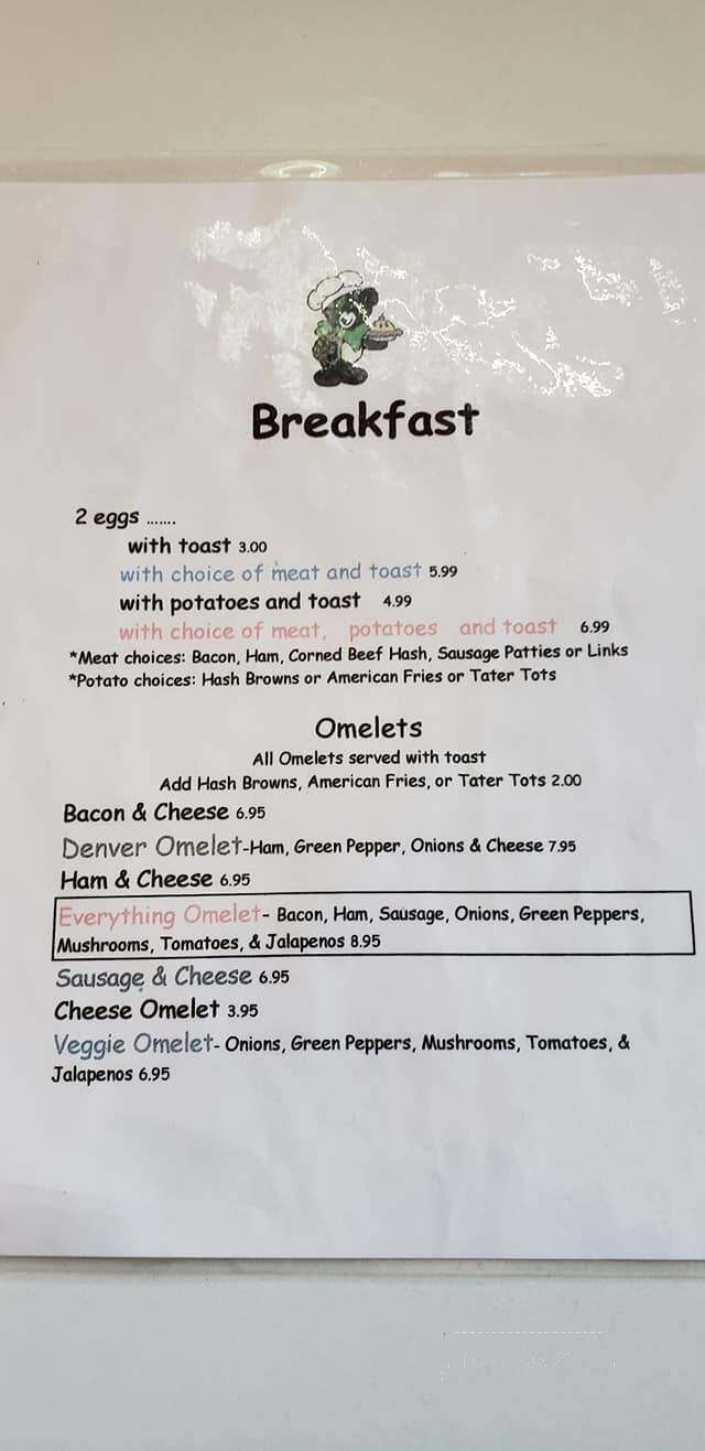 Village Pump Saloon - Tamarack, MN menu_pic