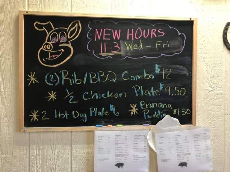 The BBQ Shack - Inman, SC menu_pic