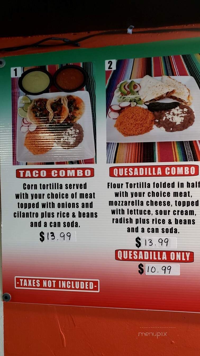Mi Ranchito Taqueria - Hinckley, MN menu_pic