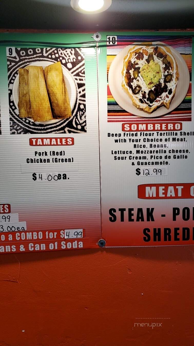 Mi Ranchito Taqueria - Hinckley, MN menu_pic