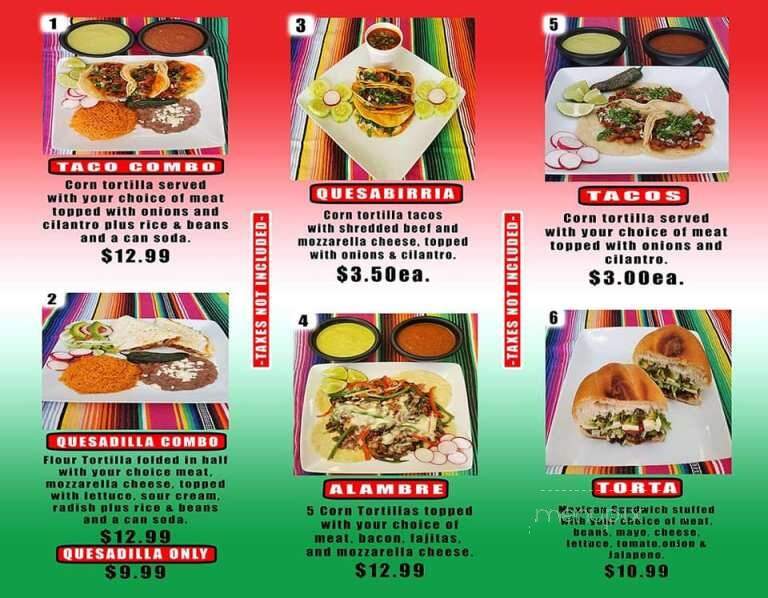Mi Ranchito Taqueria - Hinckley, MN menu_pic