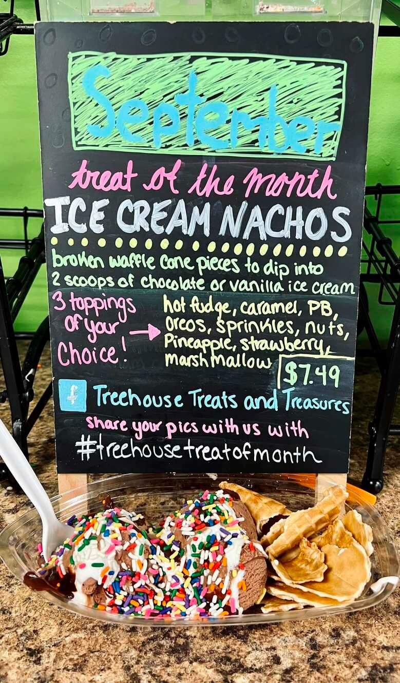 Treehouse Treats and Treasures - Logan, OH menu_pic
