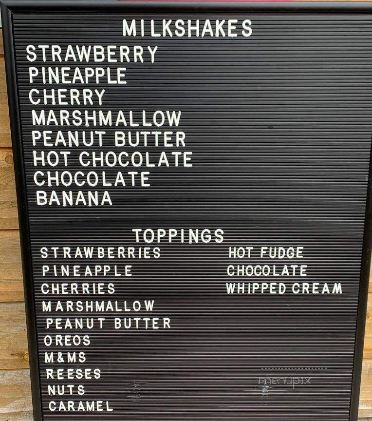 Treehouse Treats and Treasures - Logan, OH menu_pic