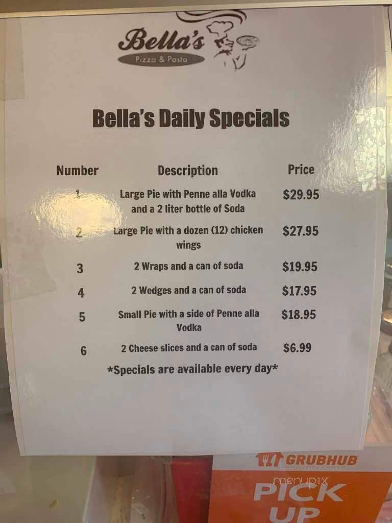 Bella's Pizza & Pasta 1 - Pleasant Valley, NY