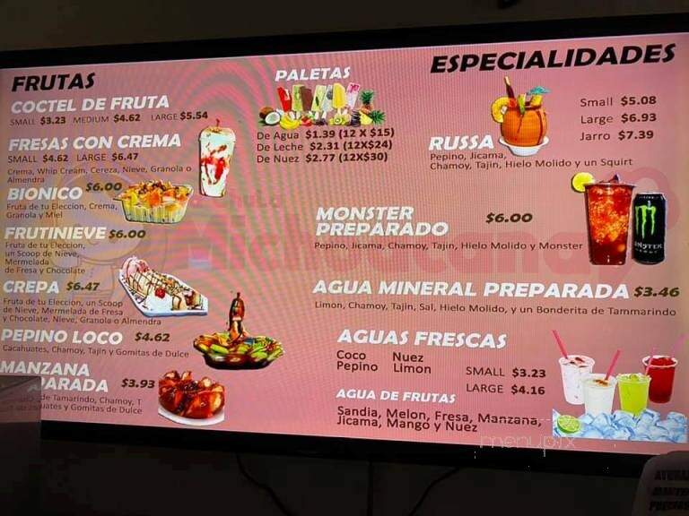 La Chula Michoacana - Dallas, TX menu_pic