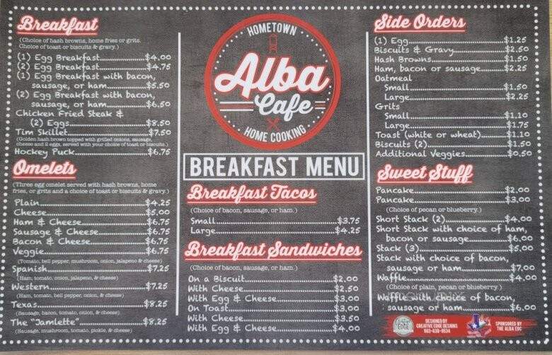 Alba Cafe - Alba, TX