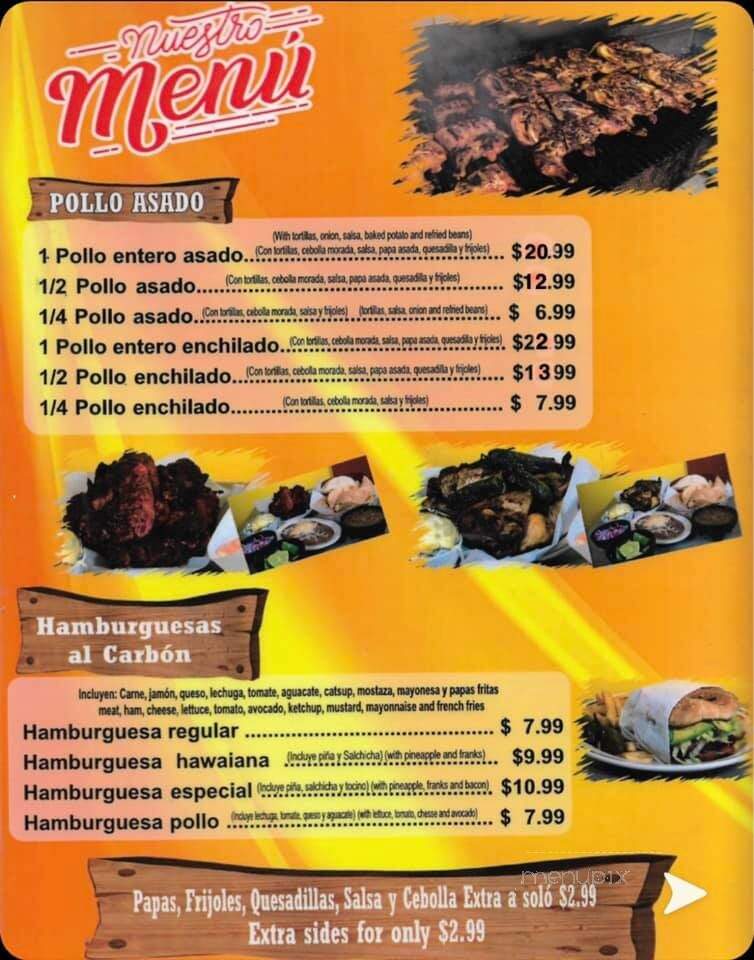 El Rey del Pollo - Albuquerque, NM menu_pic