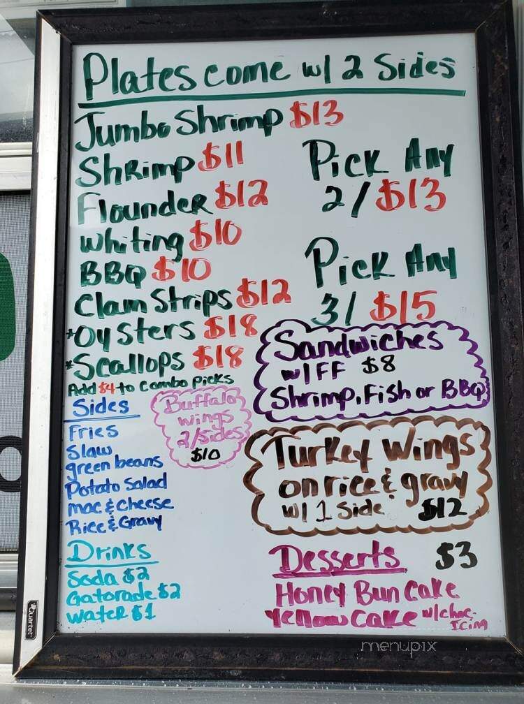 Captain John's Seafood - Supply, NC menu_pic