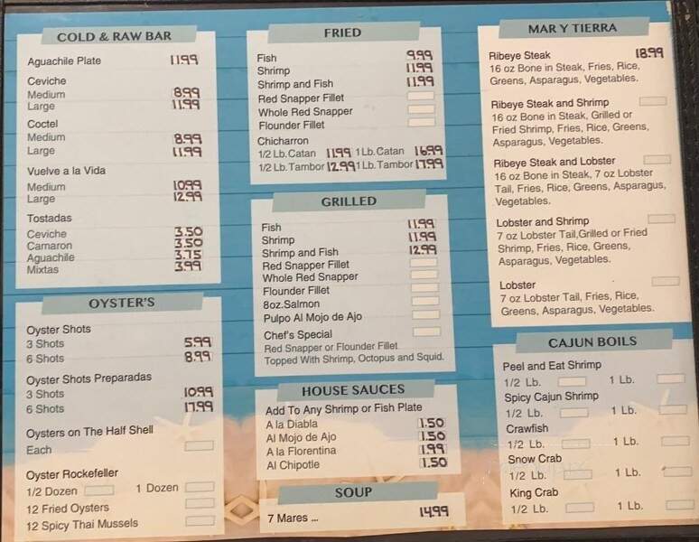 Cocteleria El Levanta Muertos - Brownsville, TX menu_pic