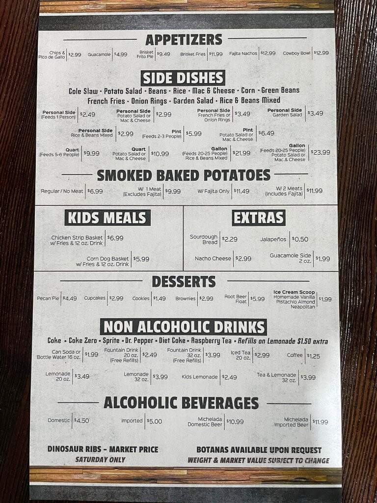 492 BBQ - Edinburg, TX menu_pic