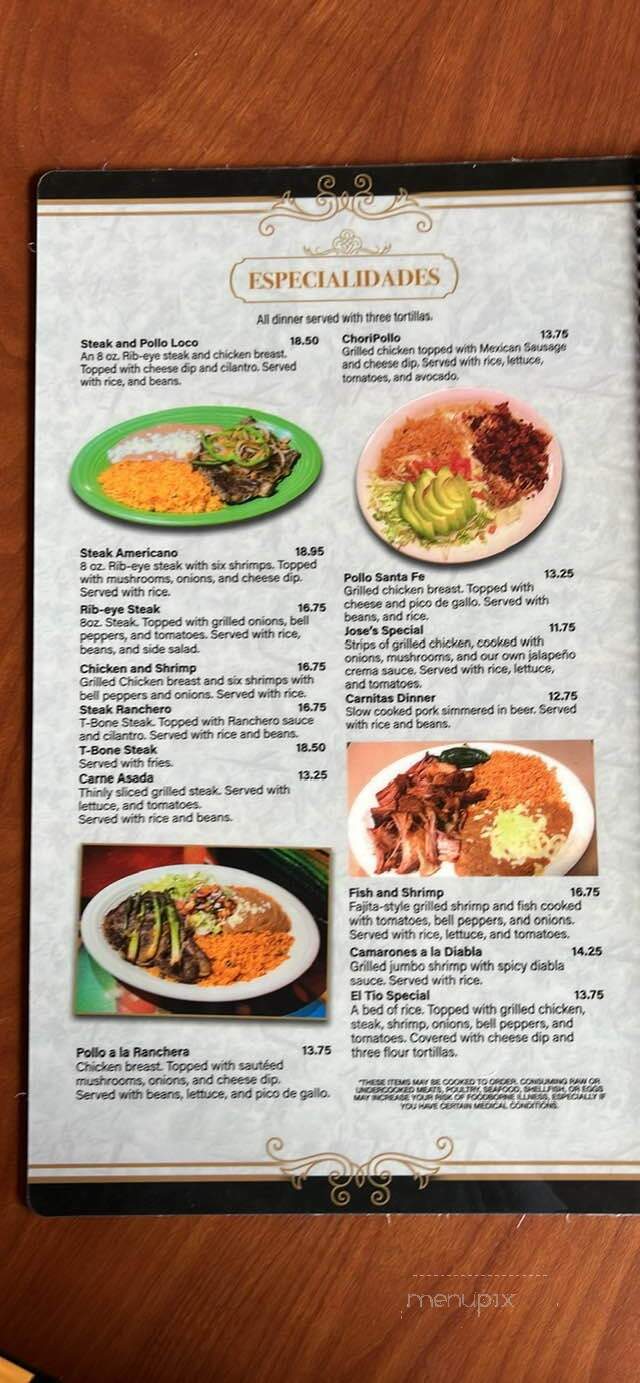 Senor Tequilla Mexican Restaurant - Port Huron, MI menu_pic