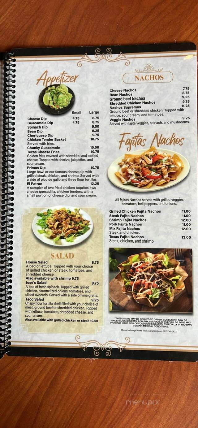 Senor Tequilla Mexican Restaurant - Port Huron, MI menu_pic