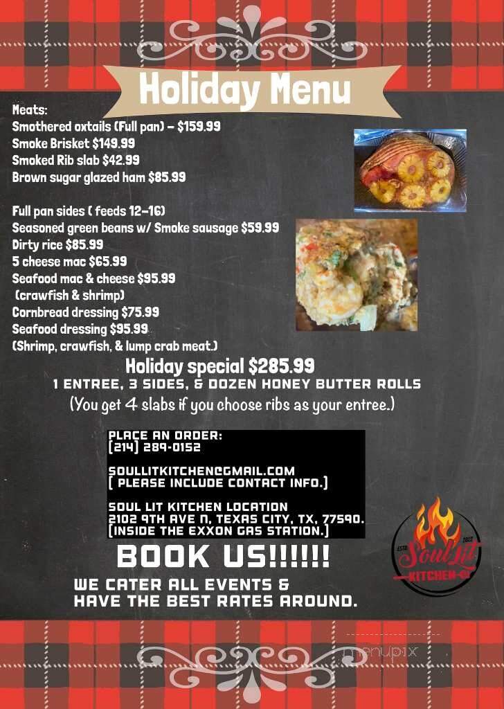Soul Lit Kitchen - Texas city, TX menu_pic
