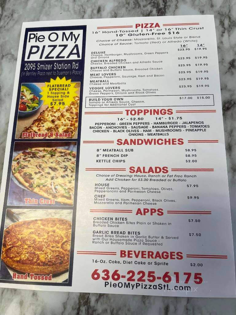 Pie O My - Fenton, MO menu_pic