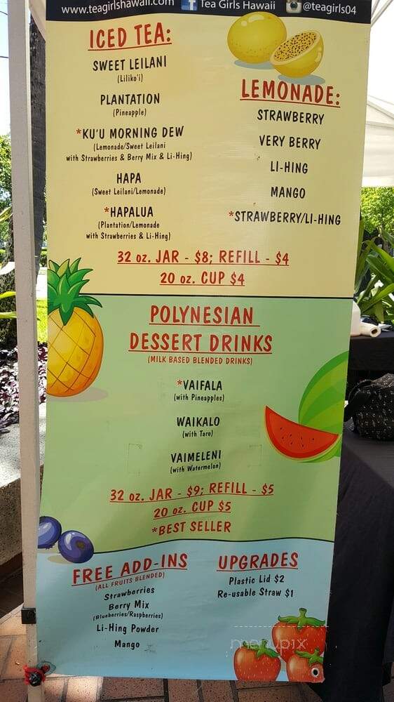 Tea Girls Hawaii - Ewa Beach, HI menu_pic