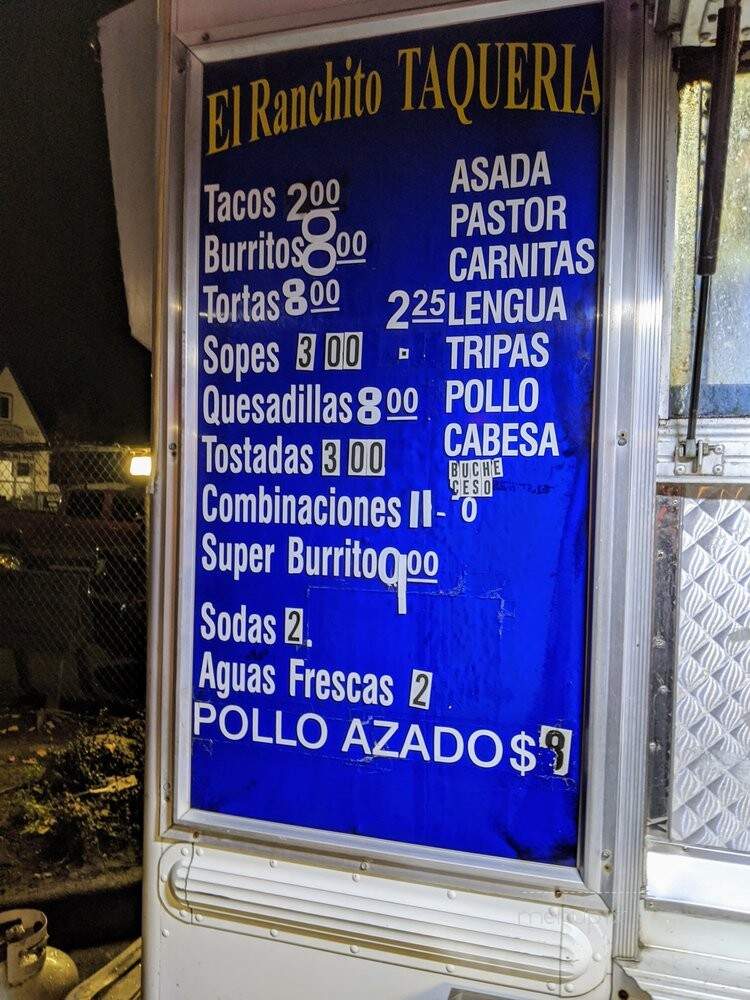 El Ranchito Taqueria - Salem, OR menu_pic