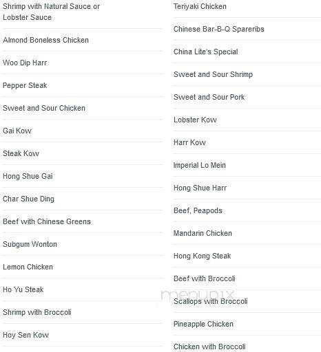 Gas Lite Lounge - Marysville, MI menu_pic