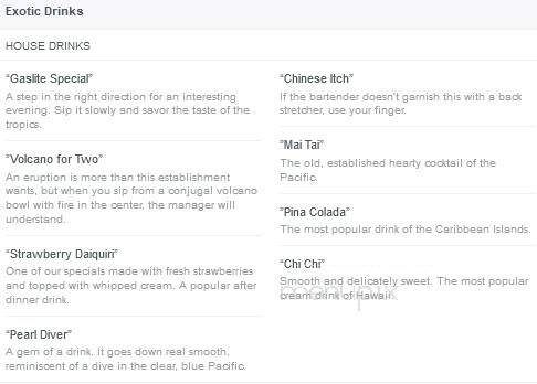 Gas Lite Lounge - Marysville, MI menu_pic