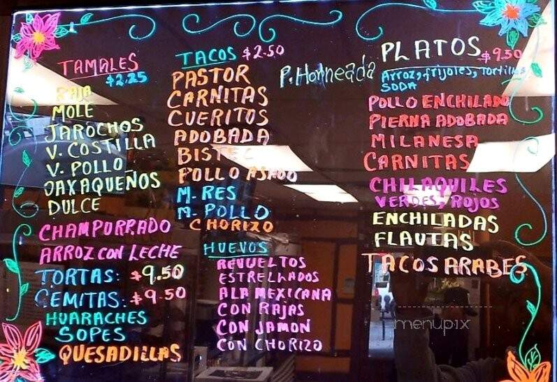 El Puerto Jarocho - Norristown, PA menu_pic