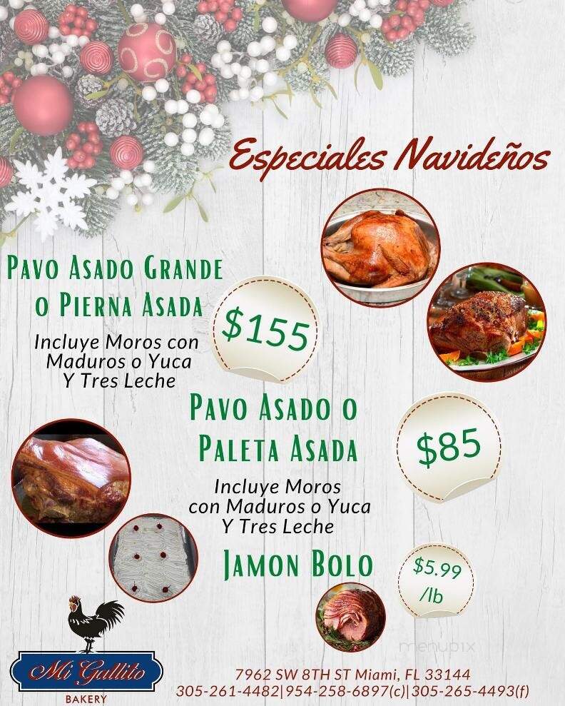 Mi Gallito Bakery - Miami, FL menu_pic
